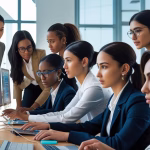 entry level cyber security jobs team collaborating on security dashboards in a modern office