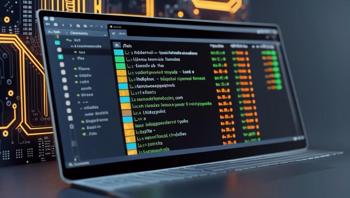 illustration of linux ls command