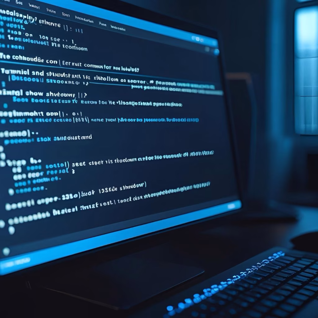 Terminal showing linux shutdown command usage