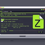 linux zip command compressing files in terminal
