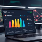 What is OpenVAS in cybersecurity displaying in laptop