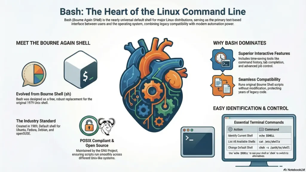 what is the default shell in linux called