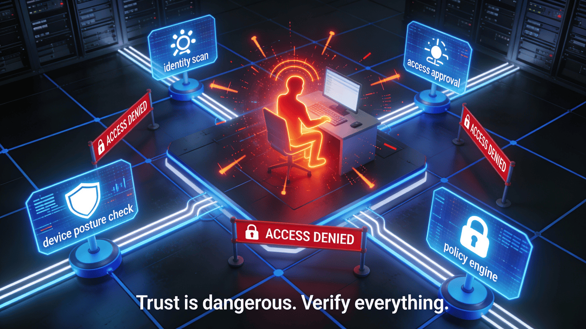 what is a zero trust security model