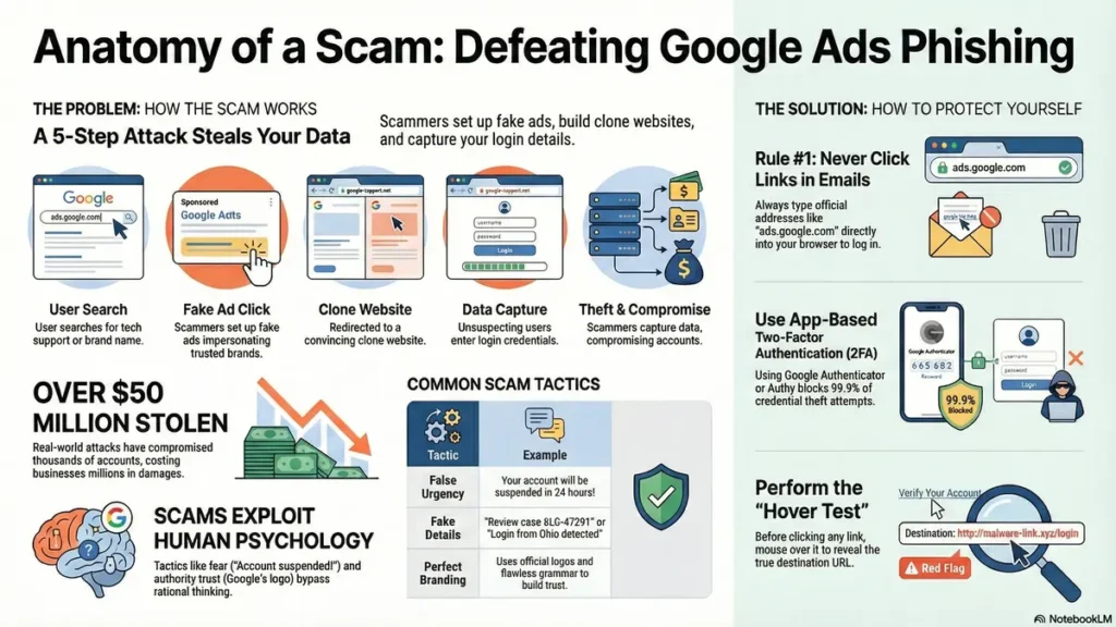 google ads phishing