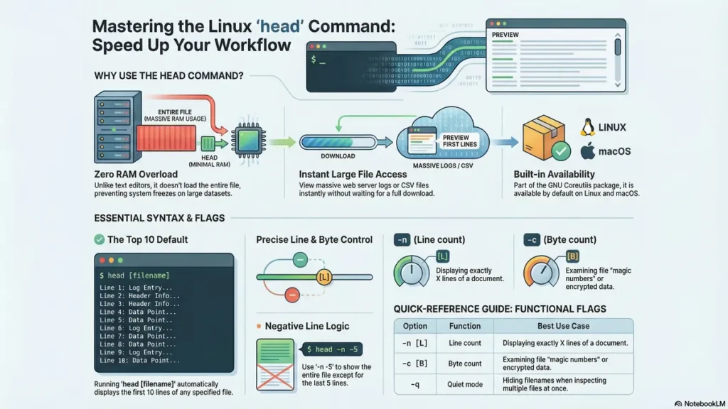 head command in linux