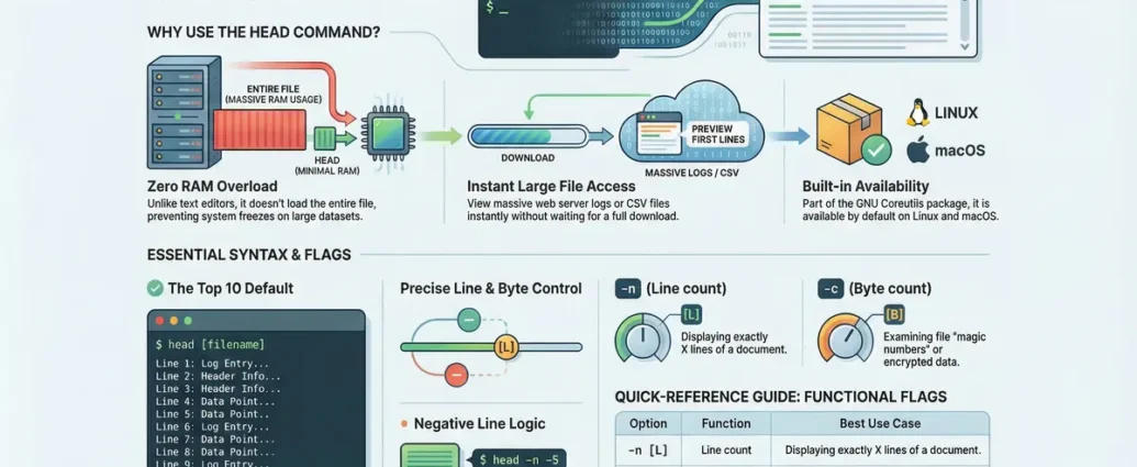head command in linux