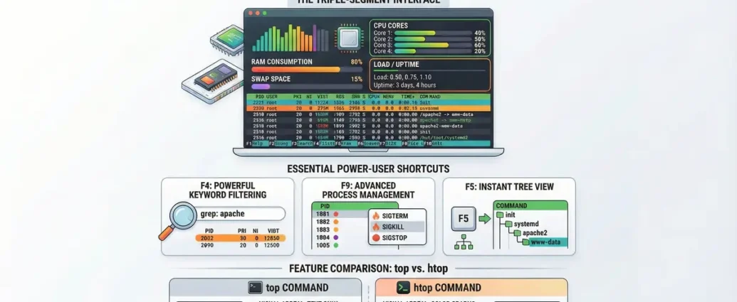 htop command in linux