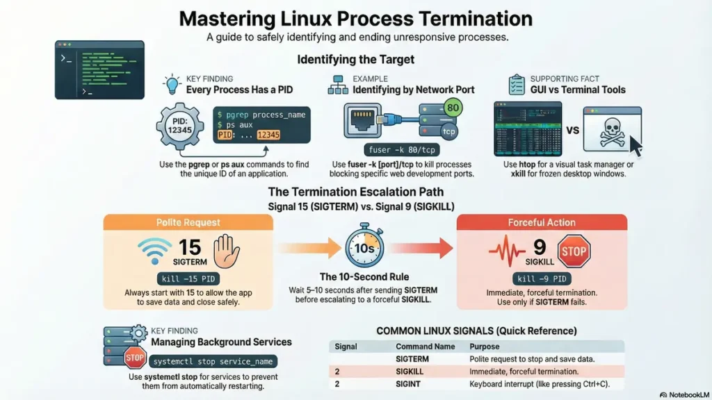 kill process in linux