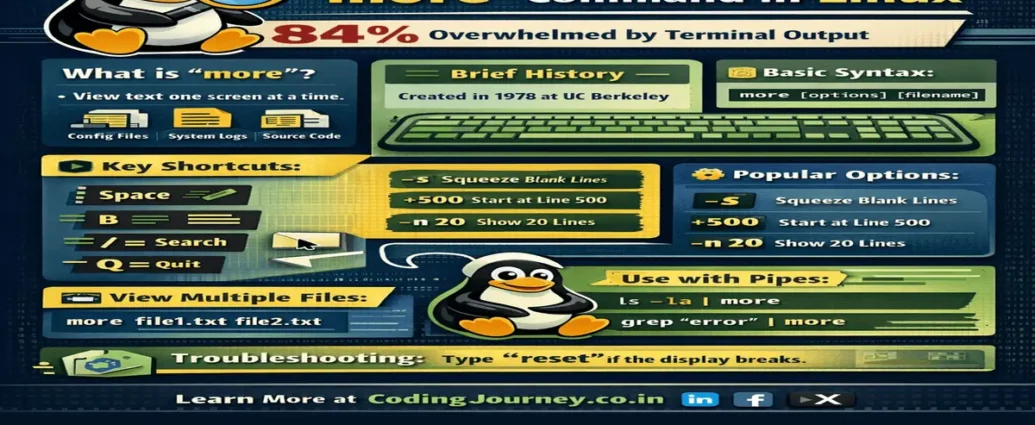 more command in linux