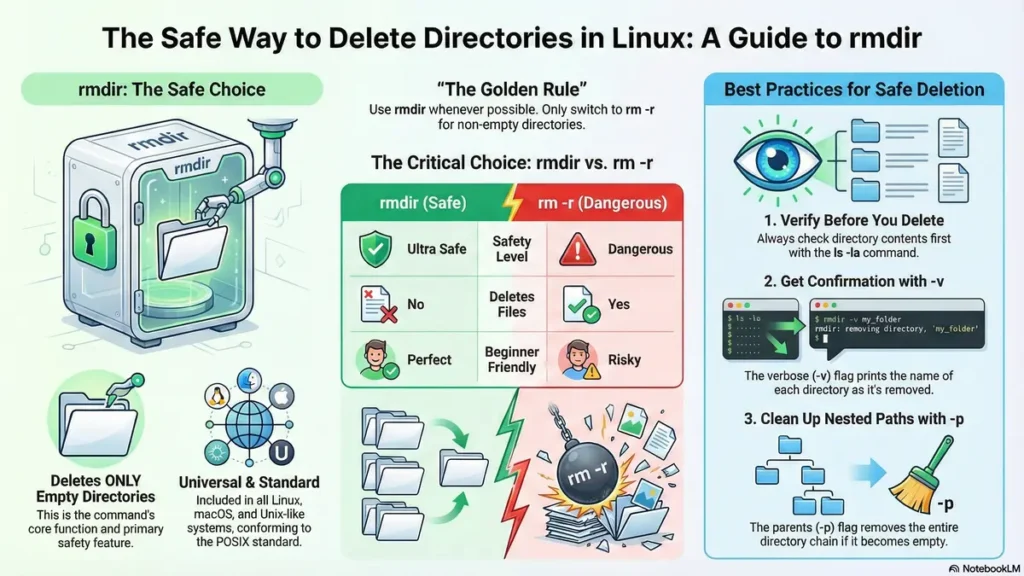 rmdir command in linux