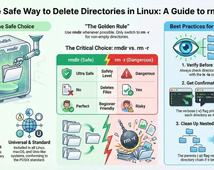 rmdir command in linux