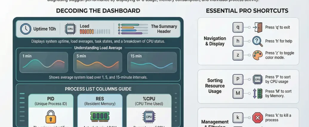 top command in linux