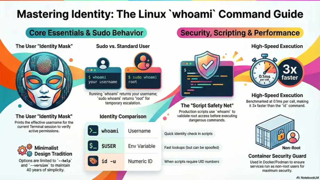 whoami command in linux