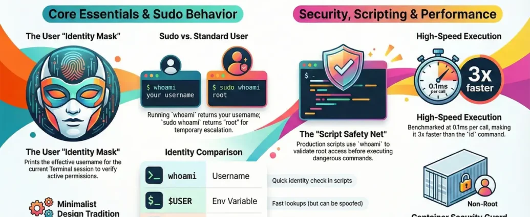 whoami command in linux