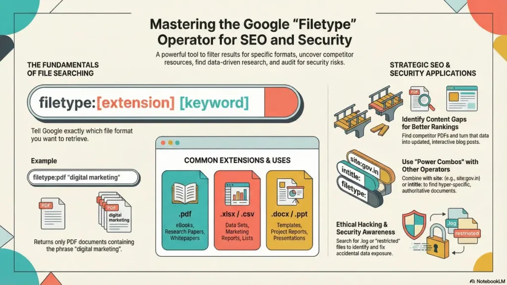 how to use filetype in google search