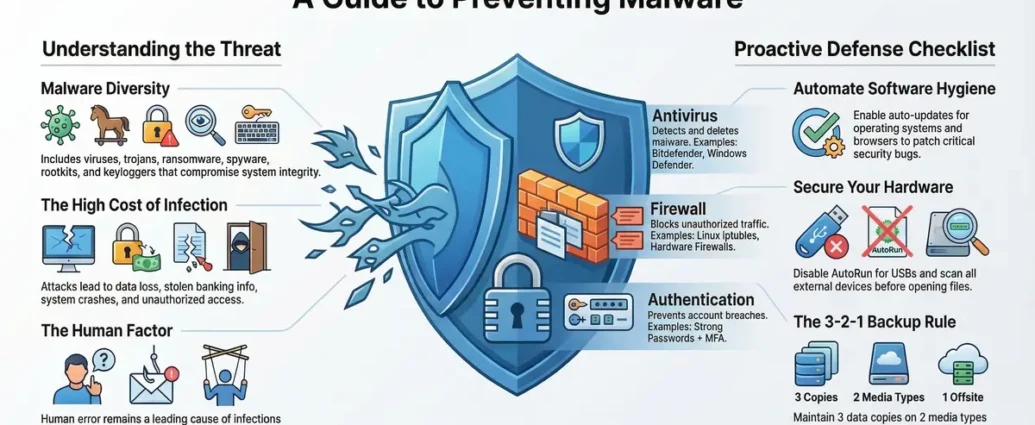 how can you prevent viruses and malicious code