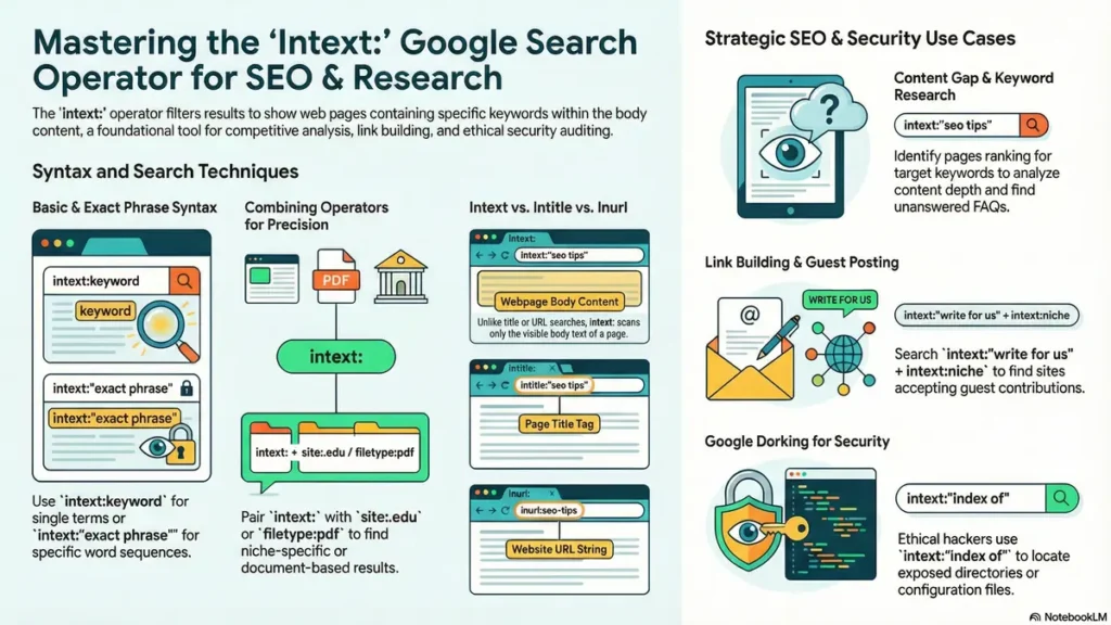 intext google search operator